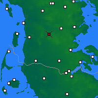 Nearby Forecast Locations - Toftlund Sogn - Map
