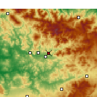 Nearby Forecast Locations - Taounate - Map