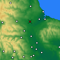 Nearby Forecast Locations - Darlington - Map