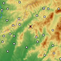 Nearby Forecast Locations - Holazne - Map