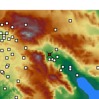 Nearby Forecast Locations - Palm Springs - Map