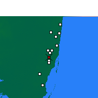 Nearby Forecast Locations - Opa-locka - Map
