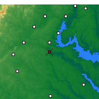 Nearby Forecast Locations - Fredericksburg - Mapa