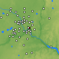 Nearby Forecast Locations - Saint Paul - Map