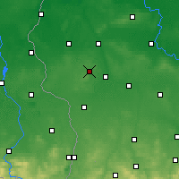 Nearby Forecast Locations - Żary - Map