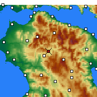 Nearby Forecast Locations - Dafni - Mapa