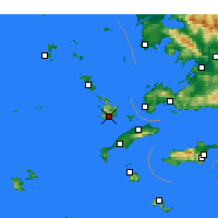 Nearby Forecast Locations - Kalymnos - Mapa