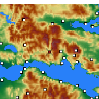 Nearby Forecast Locations - Lidoriki - Map