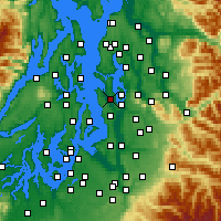 Nearby Forecast Locations - Seattle AP/K - Mapa