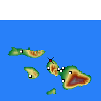 Nearby Forecast Locations - Lahaina/Maui - Map