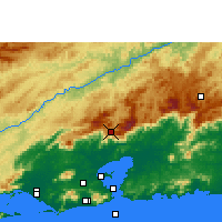 Nearby Forecast Locations - Petrópolis - Map