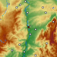 Nearby Forecast Locations - Tain-l’Hermitage - Mapa