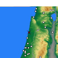 Nearby Forecast Locations - Hadera - Map
