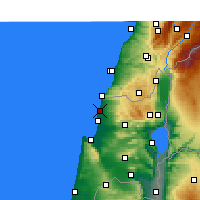 Nearby Forecast Locations - Nahariya - Map