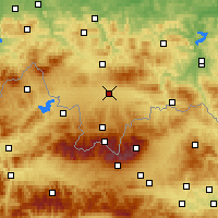 Nearby Forecast Locations - Nowy Targ - Map