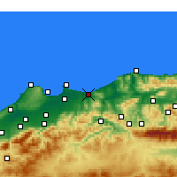 Nearby Forecast Locations - Boumerdès - Map