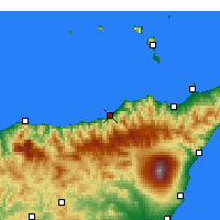 Nearby Forecast Locations - Sant'Agata di Militello - Mapa