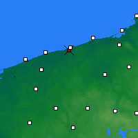 Nearby Forecast Locations - Kołobrzeg - Map