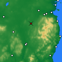 Nearby Forecast Locations - Droichead Nua - Map
