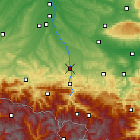 Nearby Forecast Locations - Pamiers - Map