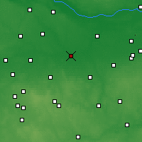 Nearby Forecast Locations - Łowicz - Map