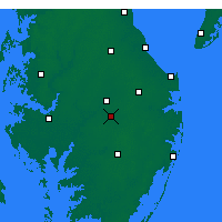 Nearby Forecast Locations - Laurel - Map