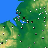 Nearby Forecast Locations - Huyton - Mapa