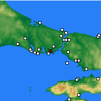 Nearby Forecast Locations - Bağcılar - Map