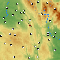 Nearby Forecast Locations - Česká Třebová - Map