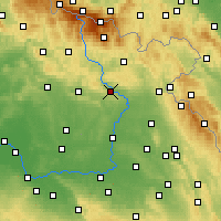 Nearby Forecast Locations - Dvůr Králové nad Labem - Map