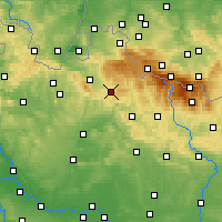 Nearby Forecast Locations - Jablonec nad Nisou - Map
