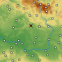 Nearby Forecast Locations - Jičín - Map