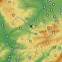 Nearby Forecast Locations - Nový Jičín - Map