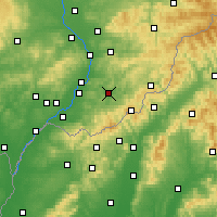 Nearby Forecast Locations - Uherský Brod - Map