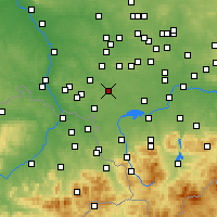 Nearby Forecast Locations - Żory - Map