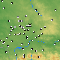 Nearby Forecast Locations - Dąbrowa Górnicza - Map