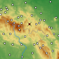 Nearby Forecast Locations - Kamienna Góra - Map