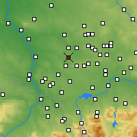 Nearby Forecast Locations - Knurów - Map