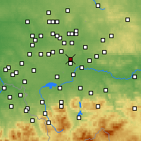 Nearby Forecast Locations - Lędziny - Map