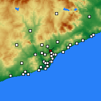 Nearby Forecast Locations - Ripollet - Map