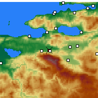 Nearby Forecast Locations - Gürsu - Map