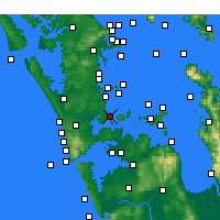 Nearby Forecast Locations - Takapuna - Mapa