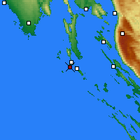 Nearby Forecast Locations - Ćunski - Map