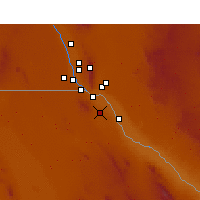 Nearby Forecast Locations - Ciudad Juárez - Map