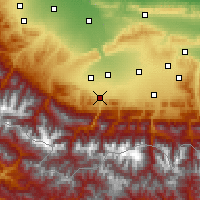 Nearby Forecast Locations - Alagir - Map