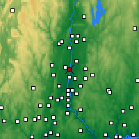 Nearby Forecast Locations - Windsor Locks - Map