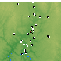 Nearby Forecast Locations - Franklin - Map
