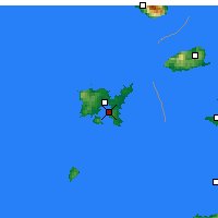 Nearby Forecast Locations - Moudros - Mapa