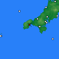 Nearby Forecast Locations - Penzance - Map