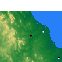Nearby Forecast Locations - Sunshine Coast - Map
